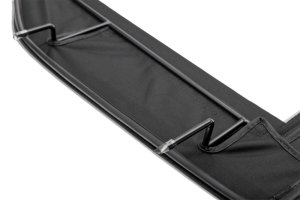 Jeep Wrangler TJ Soft Top - Rugged Ridge - Complete w/Half Frame, Tinted Windows, Black Diamond Fabric - Black - `97-`06